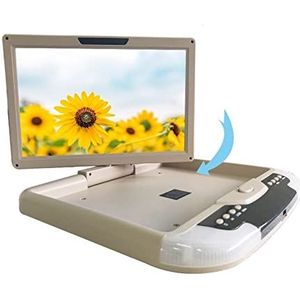 Draagbare dvd-speler voor videospelers op hoofdsteunen in auto's 360 Graden Draaien Auto Dak Mount Monitor HD 1280*800 12.1 Inch Plafond Mount Flip Down Overhead Screen MP5 Multimedia Speler FM met HD