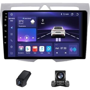 Autoradio geldt voor Kia Morning Picanto 2007-2011,9 inch Touchscreen Navi met Wireless Carplay Android Auto 2 DIN Radio Android Bluetooth FM+Achteruitrijcamera/Stuurwielbediening(X2)