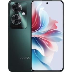 OPPO Reno11 F 5G Smartphone, zonder SIM-slot, 8 GB + 256 GB, FHD+ AMOLED-display, 64 + 8 + 32 MP camera, Android, 4K video, batterij 5.000mAh, snel opladen, 67W, donkergroen