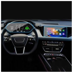 Displaybeschermfolie Voor E-tron GT 2023 10.1"" Navigatieschermbeschermer Auto Middenconsole Dashboard Anti-krasfolie(Navigation Film+Instrument Film)
