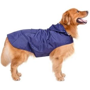 Pet Poncho Reflective Dog Raincoat Waterproof Dog Clothes for Small Large Dogs Rain Coat Golden Retriever Raincape (Color : Blue, Size : 4XL)