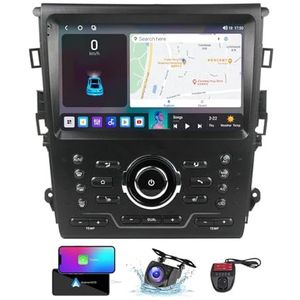 Android 13 QLED Autoradio voor Ford Mondeo 5 2014-2019 - Ingebouwde DSP/Carplay/Android Auto - Camera + DVR - 9 inch 2 Din - Stuurbediening - FM AM RDS DAB Radio - Bluetooth 5.0(NF-6)