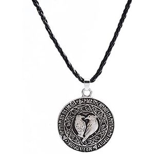 Odin raaf talisman viking ketting vogel sieraden keltische knoop runen neckless wiccan pagan mannen vrouwen accessoires
