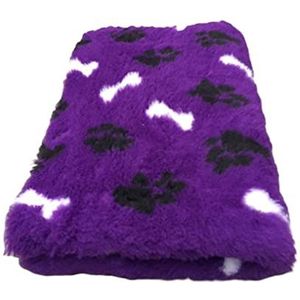 Vetbedding Veterinary Bed - Purple - Paws & Bones - 150 x 100 cm Hondenkleed Dierenkleed Puppykleed Hondenfokker UK Made wasbaar
