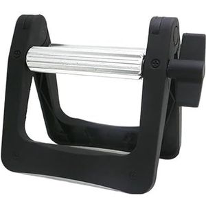 Tandpasta knijper - Rollende tube tandpasta knijper, tandpasta dispenser, bespaart tandpasta(Black with aluminum)