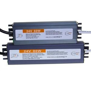 Transformator 220V naar 12V 24V Voeding 12 24 V Volt IP67 IP68 Waterdichte Buitenverlichting Transformer 110V 220V naar 12V 24V (Kleur: 100W, Maat: 24V)