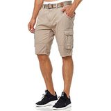 INDICODE JEANS Cargobroek 'Monroe Cargo ZA'  greige