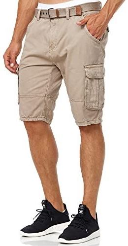 INDICODE JEANS Cargobroek 'Monroe Cargo ZA'  greige