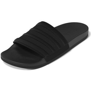adidas Unisex Adilette Comfort Slide Sandal, Core Black/Core Black/Black, 8 US Men