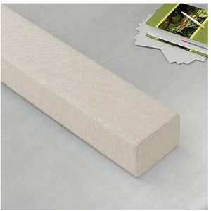 Extender voor Bed, Bed Gap/Ruimte/Crack Vuller Tussen Hoofdbord en Matras of Muur, High Density Foam met Verwijderbare Dekking(Beige,120x10x15cm)