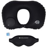 Piquadro - Travel Set - Zwart - Met Opblaasbare Nekkussen - Oogmasker en Oordoppen