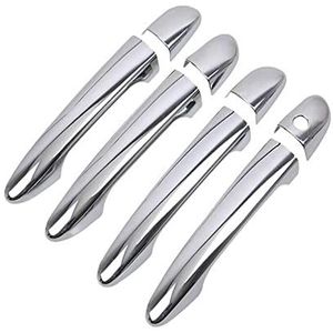 Hendel Gloss Black Chrome Auto Deurklink Cover Trim Auto Styling Accessoires Voor MAZDA CX-5 Cx5 CX 5 2012-2022(Silver no button)