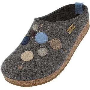 Haflinger Pantoffels voor dames Grizzly Faible 731086, grootte:41, kleur:Grijs