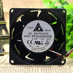 Delta 8038 PFR0848XHE DC48V 1.50A 4-wire Gale volume cooling fan