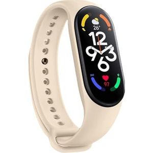 RRedd Siliconen sportband compatibel met Xiaomi Band 9/8/7/6/5/4, TPU-materiaal, zacht en comfortabel, casual en sportgebruik, klikgesp (wit 2, voor Xiaomi 3/4), For Xiaomi 3/4, Agaat