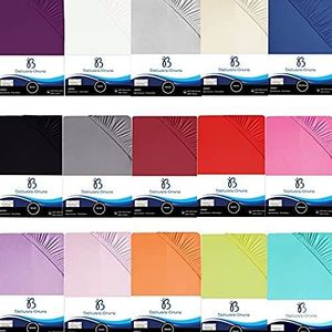 Bettware Online - Premium Hoeslakens Lakens 100% Katoen Jersey Beddengoed in vele kleuren en maten merkkwaliteit ÖKO TEX Standard 100 (Lila, 90x200 - 100x200 cm)