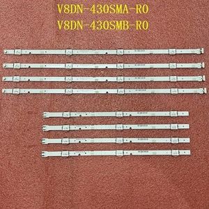 LED-achtergrondverlichtingsstrip for Samsung UN43J5290 43J5290 UE43N5300AU UE43N5300 UE43N5300AU UE43N5300 V8DN-430SMA-R0 V8DN-430SMB-R0(5set For 5 TV)
