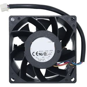 Voor Delta FFB0812HHE 8038 DC12V 0,30A 8CM 4-draads dubbele balventilator