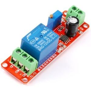 NE555 Timer Schakelaar Relaismodule Instelbare Vertragingsrelaismodule DC 5 V/12 V Vertraging Aan/Uitzetten Relaisbord 1 PC (Maat: 12V Disconnect)