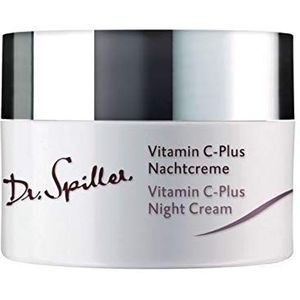 Dr. Spiller - Vitamine C-Plus nachtcrème | nachtcrème in W/O-emulsie | lipidengehalte 24% | regeneratie 's nachts | roze zachte huid door afschilfering van kleine huidcellen | voor een gezonde huid