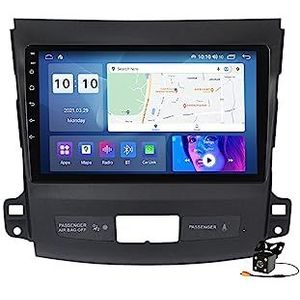 Android 14 Auto Stereo Radio voor M-itsubishi Outlander 2005-2011 GPS Navigatie 9In Touchscreen Mediaspeler Video-ontvanger Ondersteuning Wifi 4G DSP Carplay,M100s