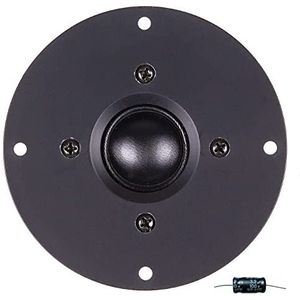 MASTER AUDIO RSQ820 dome tweeter driver 100 watt rms 200 watt max 10,00 cm 100 mm 4"" impedantie 8 ohm spoel 25 mm slim spl huis zwarte, 1 stuk