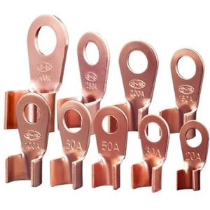 Elektrische connectors voor het bedrijf, Ringgeïsoleerde draadconnector, 10/50 stuks koperen OT-aansluiting, niet-geïsoleerde draadconnector(400a,10pcs)