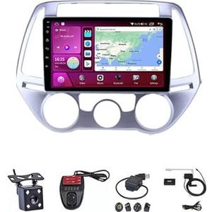 Android Autoradio Video Multimedia Speler, 9 Inch Touch Screen Radio Plug And Play Autotoebehoren Met Bluetooth En Navigatie En Achteruitrijcamera Voor Hyundai I20 2012 2013 2014(M150S WIFI 2G+32G B)