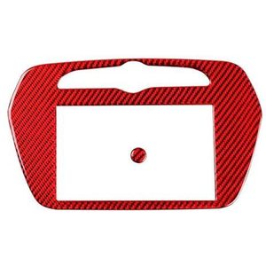 Voor Voor Camaro 2017 2018 2019 2020 2021 2022 Auto Centrale Navigatie Decoratie Frame Sticker Trim Cover Autobekleding Interieur(Red carbon fiber)