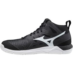 Mizuno Supersonic 2 Mid Volleybalschoenen voor dames, Zwart Wit Dshadow, 42.5 EU