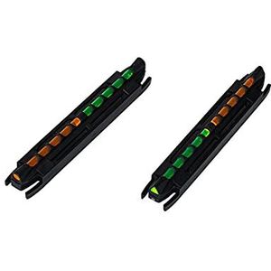 HIVIZ Model 300 Two-In-One Magnetic Base Rib Shotgun Sight Green & Orange, One Size