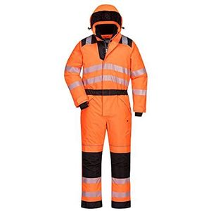 Portwest - PW3 Hi-Vis Winteroverall PW352 - Oranje/Zwart