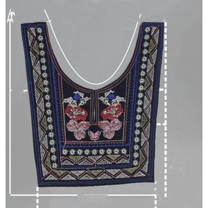 Multi-stijl etnische stijl borduurwerk Miao borduurwerk kanten kraag DIY naaien cheongsam jurk etnische kleding kleding accessoires-style8(1pcs)-Maat referentie pi