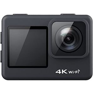 Actiecamera, EIS Anti-shake Action Camera 4K, 60FPS WIFI 2.0 inch Ips Scherm, onderwater waterdichte camera