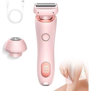 Silk Glide Pro, bikinitrimmer, elektrisch scheerapparaat for dames, Silk Glide-epilator Pijnloze ontharing thuis, 2-in-1 elektrisch scheerapparaat Scheerapparaten for een gevoelige huid, nat en droog(
