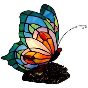 Slaapkamer Studie Decoratie Vlinder Nachtlampje Handgemaakte Glas-in-lood Lamp Tiffany` quality goods