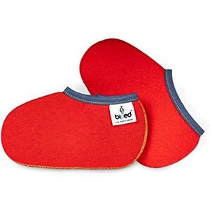biped kinder-laarzensokken DWERGPENGUÏN- in rood of blauw - sokken voor in (rubber) laarzen, skischoenen, schaatsen en rijlaarzen z2742 (21-22, rood)