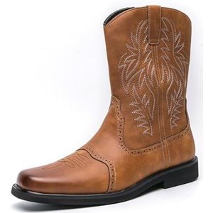 Haboob Claire leren cowboylaarzen zwart