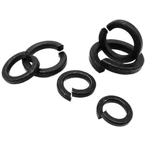 Splitsveerring, M2-M24 stalen veerring met gespleten borging en elastische pakking(5pcs M18)