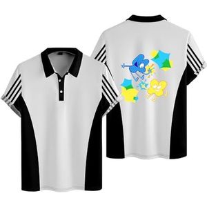 Battle for Dream Island Polo Tee Jongens Meisjes Mode T-shirts Mannen Vrouwen Casual Zomer Korte Mouw Shirts, Wit, XXL