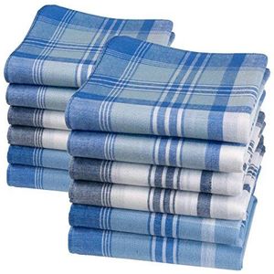 Stoffen Zakdoeken Oscar voor Heren – 100% Garengeverfd Katoen – 40x40 cm – Klassiek, Duurzaam en Voordelig (12)