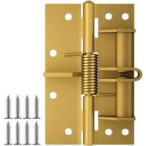 Deurveerscharnier, IJzeren zelfsluitende deurscharnieren veelkleurig(Gold)