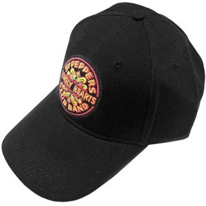 The Beatles Sgt Pepper Drum Zwart Baseball Cap One Size