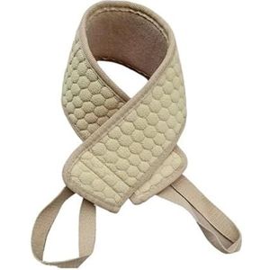 Badsponzen for volwassenen, badspons, mesh poef badspons, schuim Loofah spons (Size : Khaki)