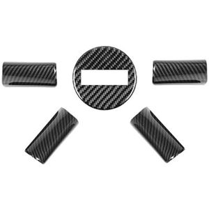 Autodecoratie Voor Jeep Voor Wrangler JK 2007 2008 2009 2010 ABS Auto-interieur Stuurwiel Decoratie Afdekking Accessoires(Style A)