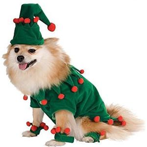 Elf Pet Costume, Large, groen