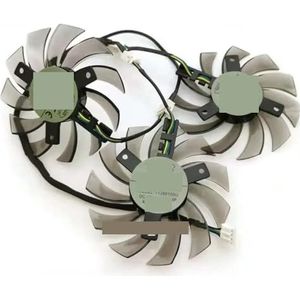 3pcs T128010SU 75mm DC12V 0.35AMP VGA Video Card Fan For Gigabyte GTX670 GTX580 560ti GTX770 Graphics Cooling