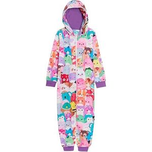 Meisjes Squishmallows Onesie Warme Fleece Alles-in-één Squish Squad Pyjama Kinderfleece Pjs Loungewear