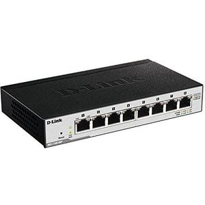D-Link DGS-1100-08P netwerk-switch Managed L2 Gigabit Ethernet (10/100/1000) Power over Ethernet (PoE) Zwart