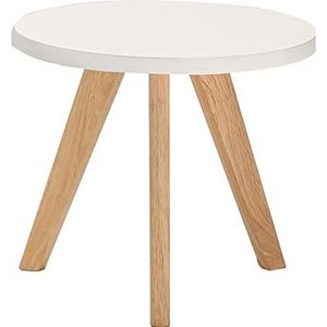Prachtige kleine ronde tafel, eenvoudige en kleine houten salontafel, woonkamer/balkon/terras vrijetijdstafel, slaapkamer nachtkastje (kleur: C, maat: 50x45cm)